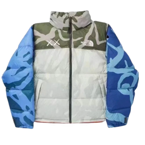 The North Face Nuptse Puffer X Kaws Joint Gray