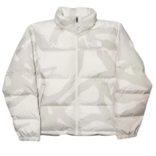 The North Face Nuptse Puffer X Kaws White
