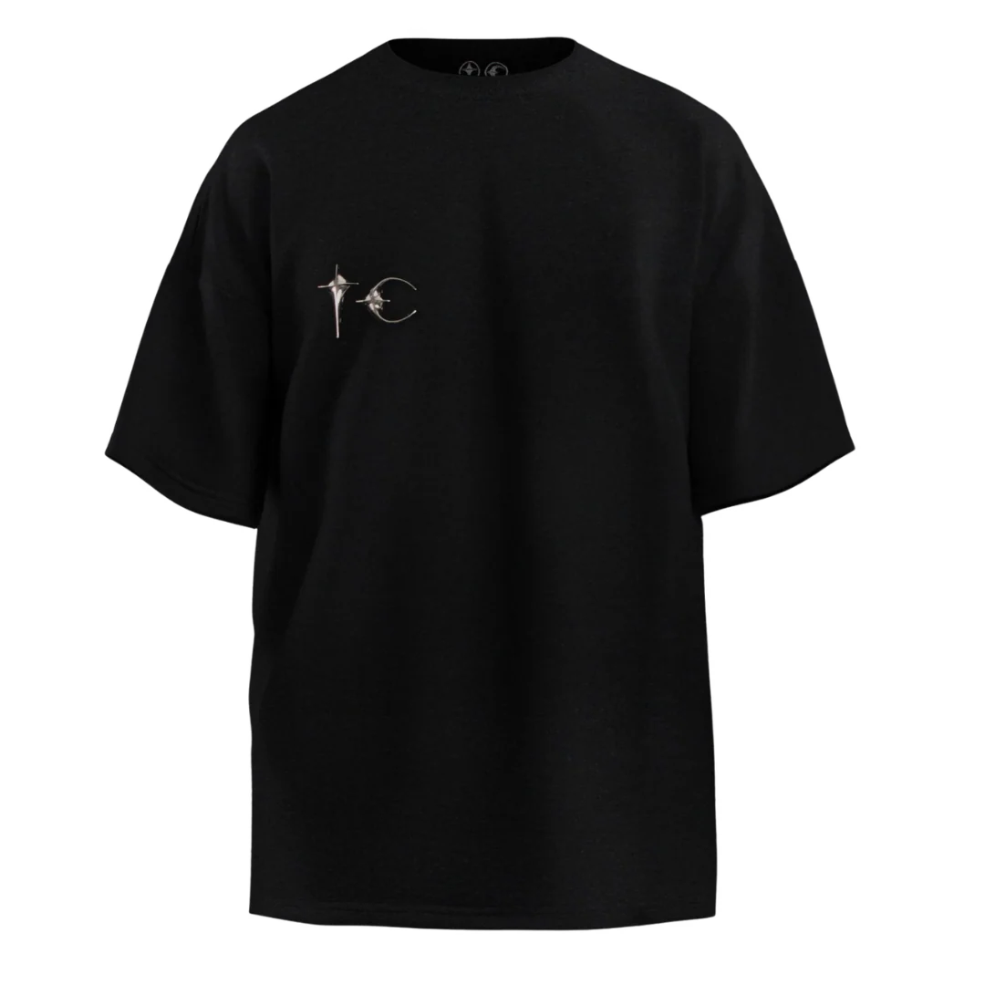 Thug Club Metal Logo T-Shirt Black
