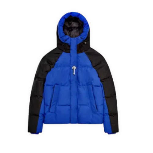 Trapstar Decoding Arch Puffer Jacket-Black Blue