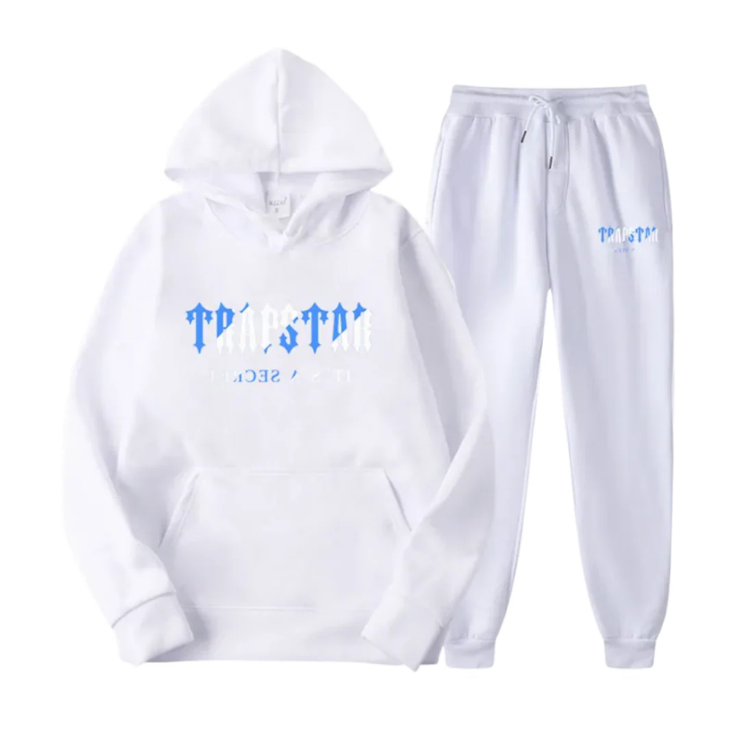Trapstar Tracksuit White Blue (BUDGET)