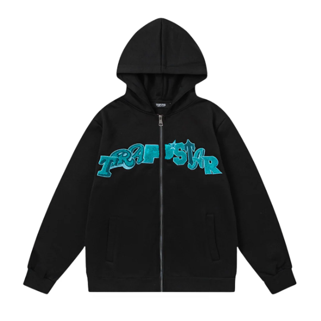 Trapstar Zipper Black & Turquoise