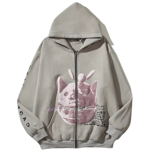 Travis Scott Cactus Jack for Mastermind Zipper Hooded Grey