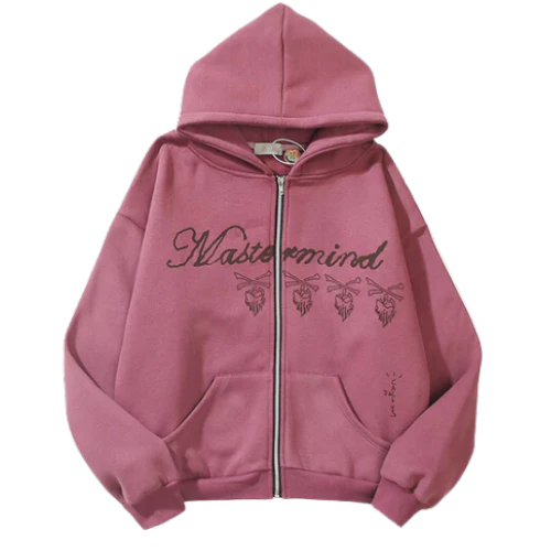 Travis Scott Cactus Jack for Mastermind Zipper Hooded Pink