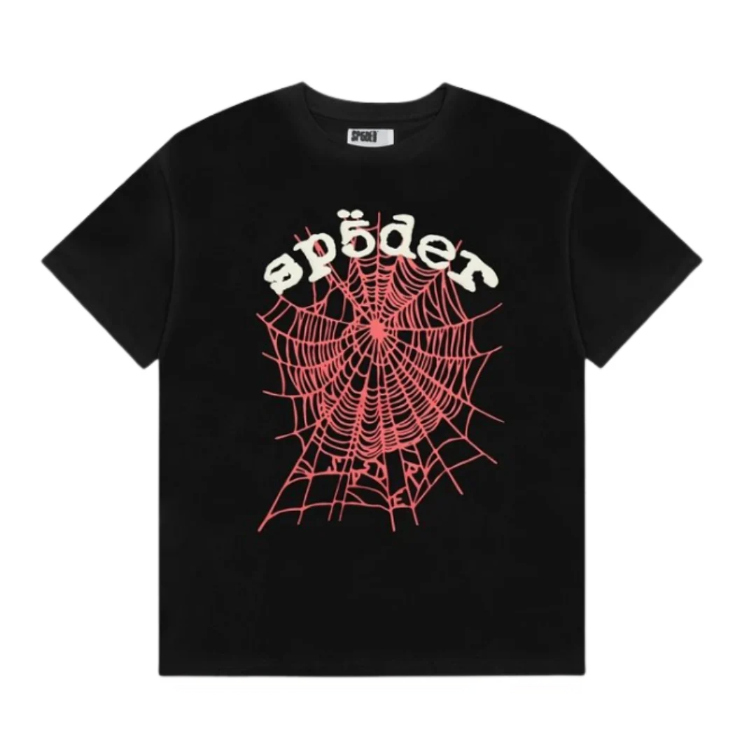 Sp5der T-Shirt Black & Red