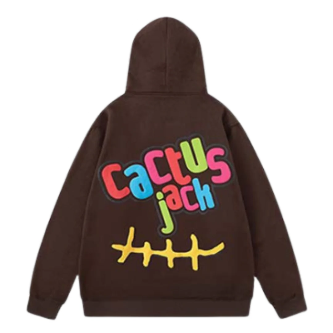 Travis Scott x McDonald's Cj Smile Hoodie Brown