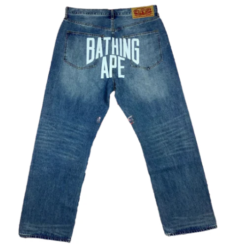 Vintage Denim Bape Behind The Letter