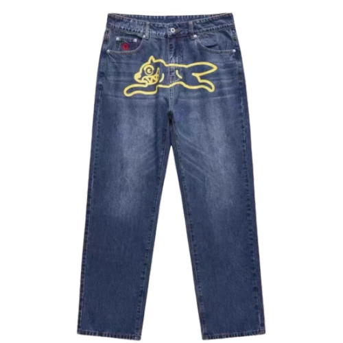 Vintage Denim BBC Flying Dog Blue Yellow