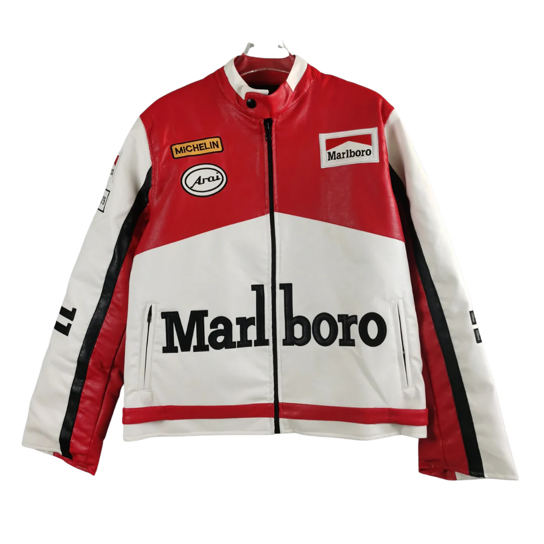 Vintage Malboro Racing Jacket Red & White