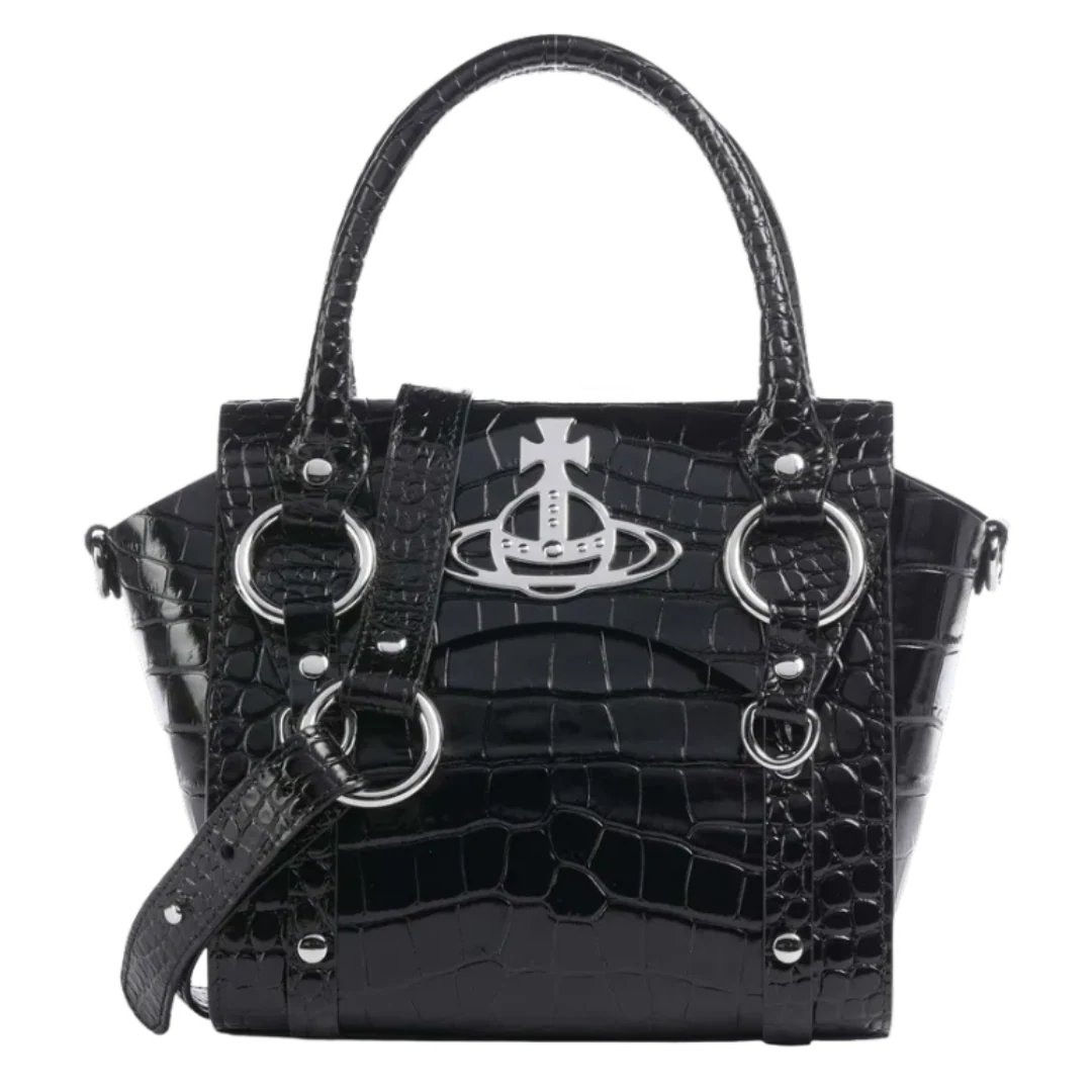 Vivienne Westwood Betty Leather Handbag Black
