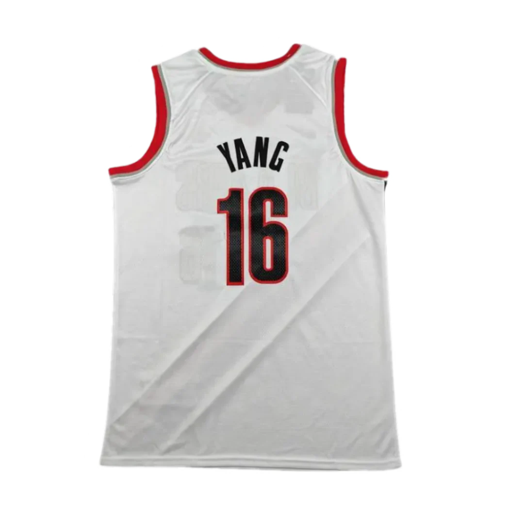 White Nike Dri-FIT Yang Hansen Portland Trail Blazers 16
