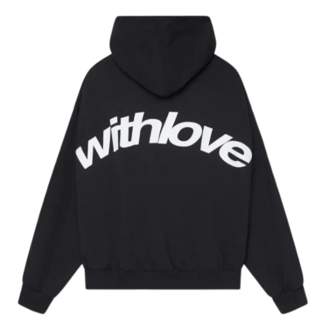 With Love In The Moment Hoodie Black
