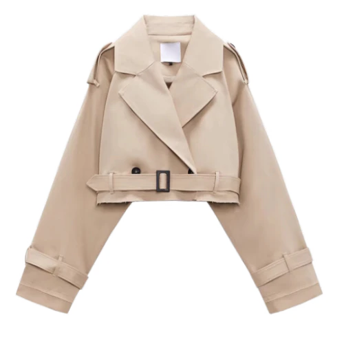 Zara Short Blazer Beige