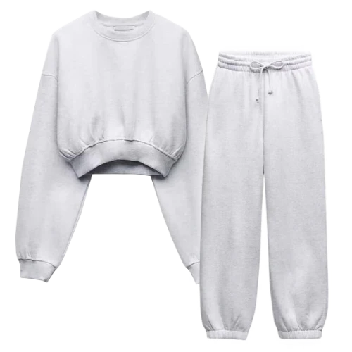 Zara Sweat Set Tracksuit Grey